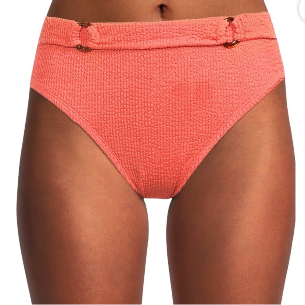NWT, Time and Tru Orange Ribbed Bikini Bottoms in a Women’s Size Small.
